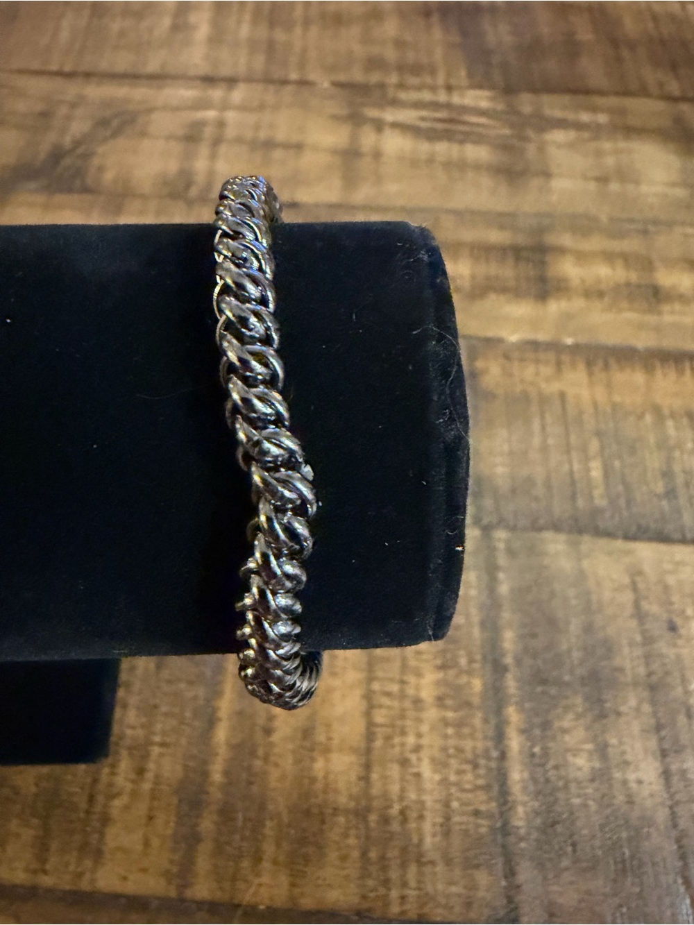 paparazzi Men's Twisted Rope Silver Bracelet